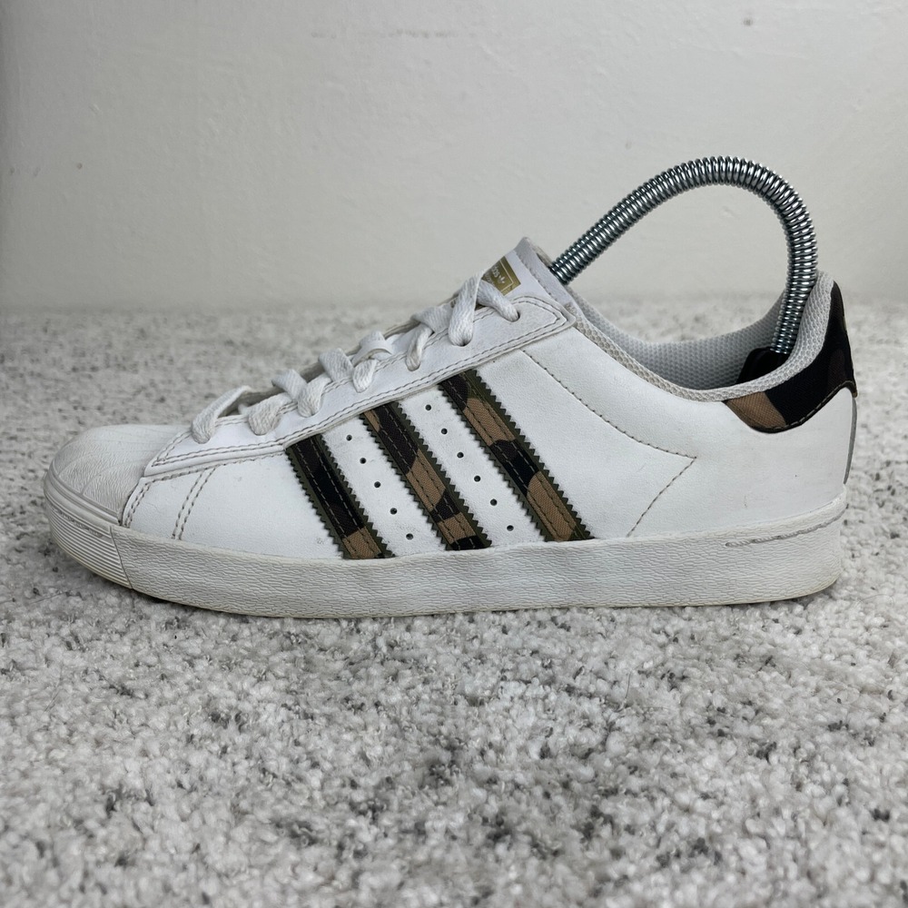 Adidas Superstar Vulc ADV Shoes Mens Size 7 White Camo Skateboarding 2017 BY3943